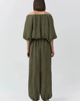 Anni Puff Sleeve Cropped Top Sea Turtle Tops - Blouses Simkhai 