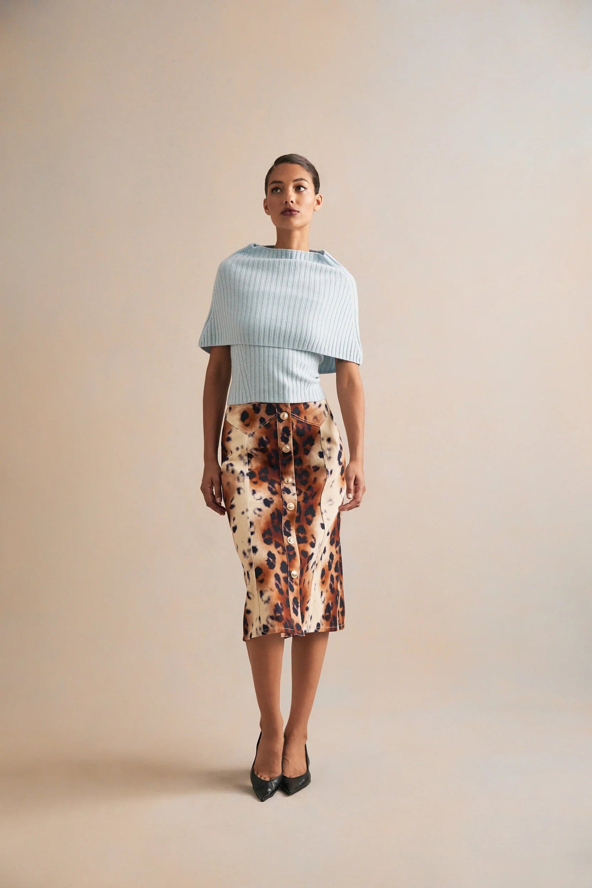Juniper Midi Skirt Painted Cub Ivory Skirts - Midi Cara Cara 