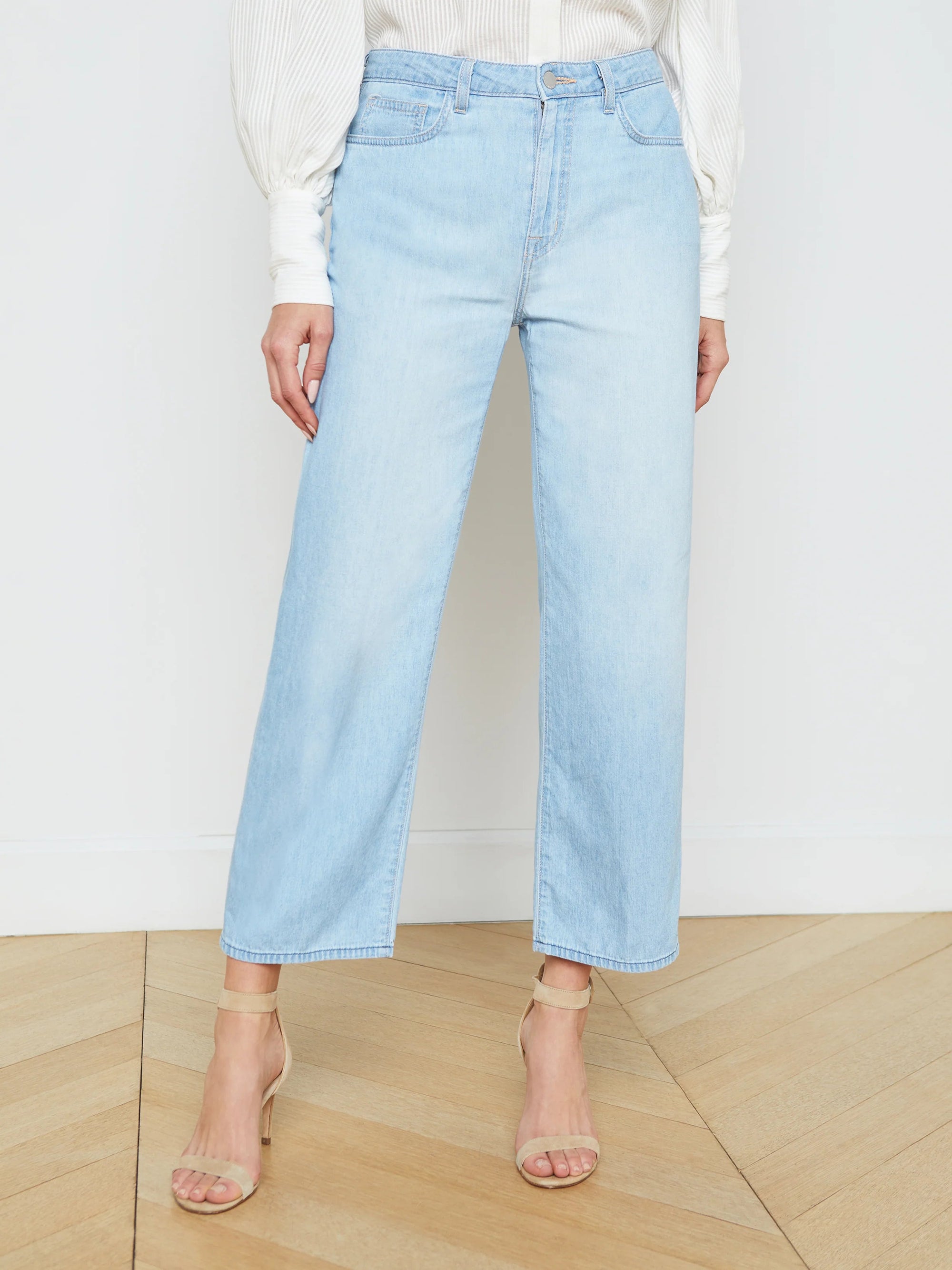 June Ultra High Rise Crop Stovepipe Dakota Denim - Cropped & Ankle L'Agence 