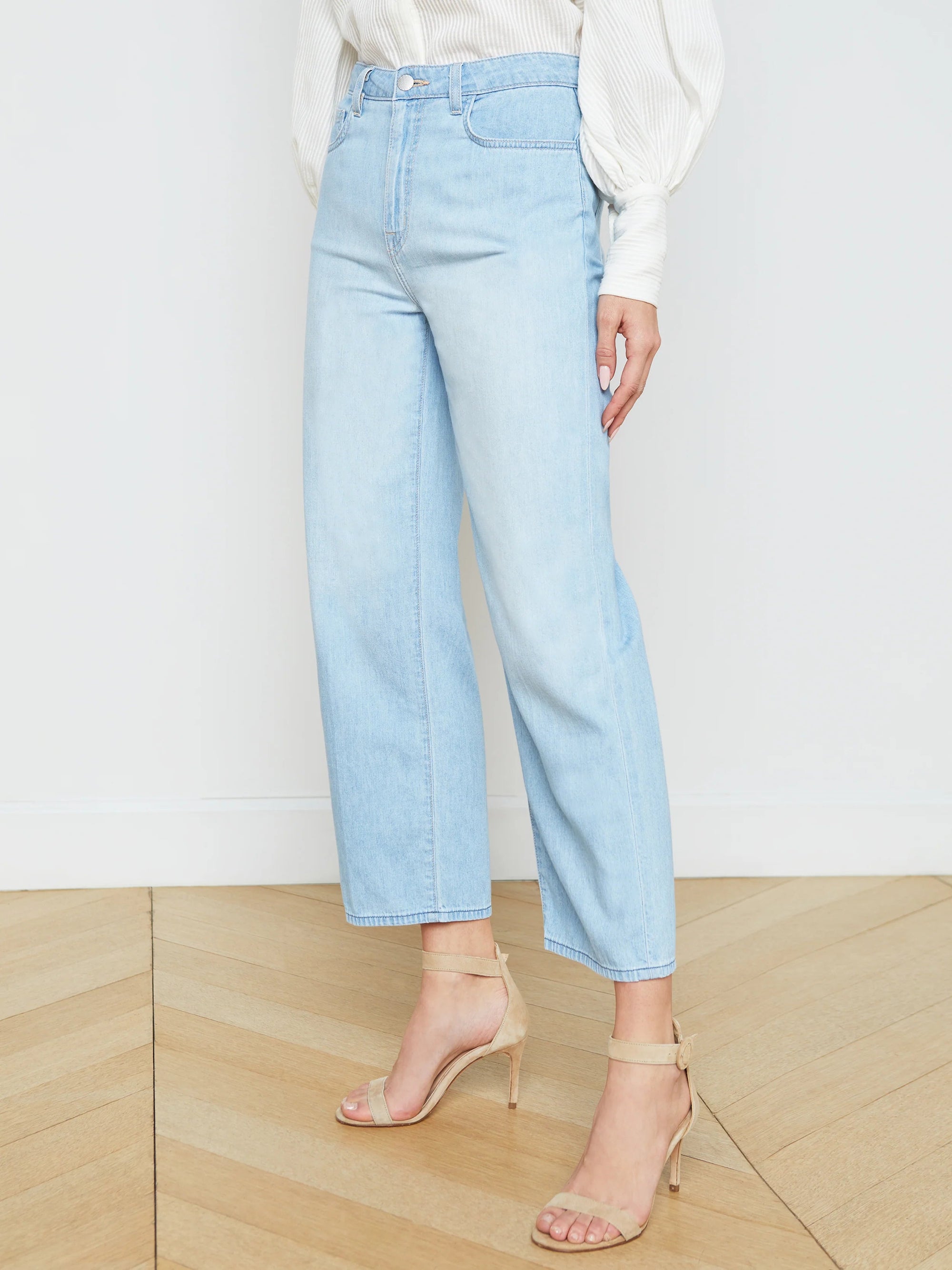 June Ultra High Rise Crop Stovepipe Dakota Denim - Cropped & Ankle L'Agence 