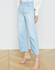 June Ultra High Rise Crop Stovepipe Dakota Denim - Cropped & Ankle L'Agence 