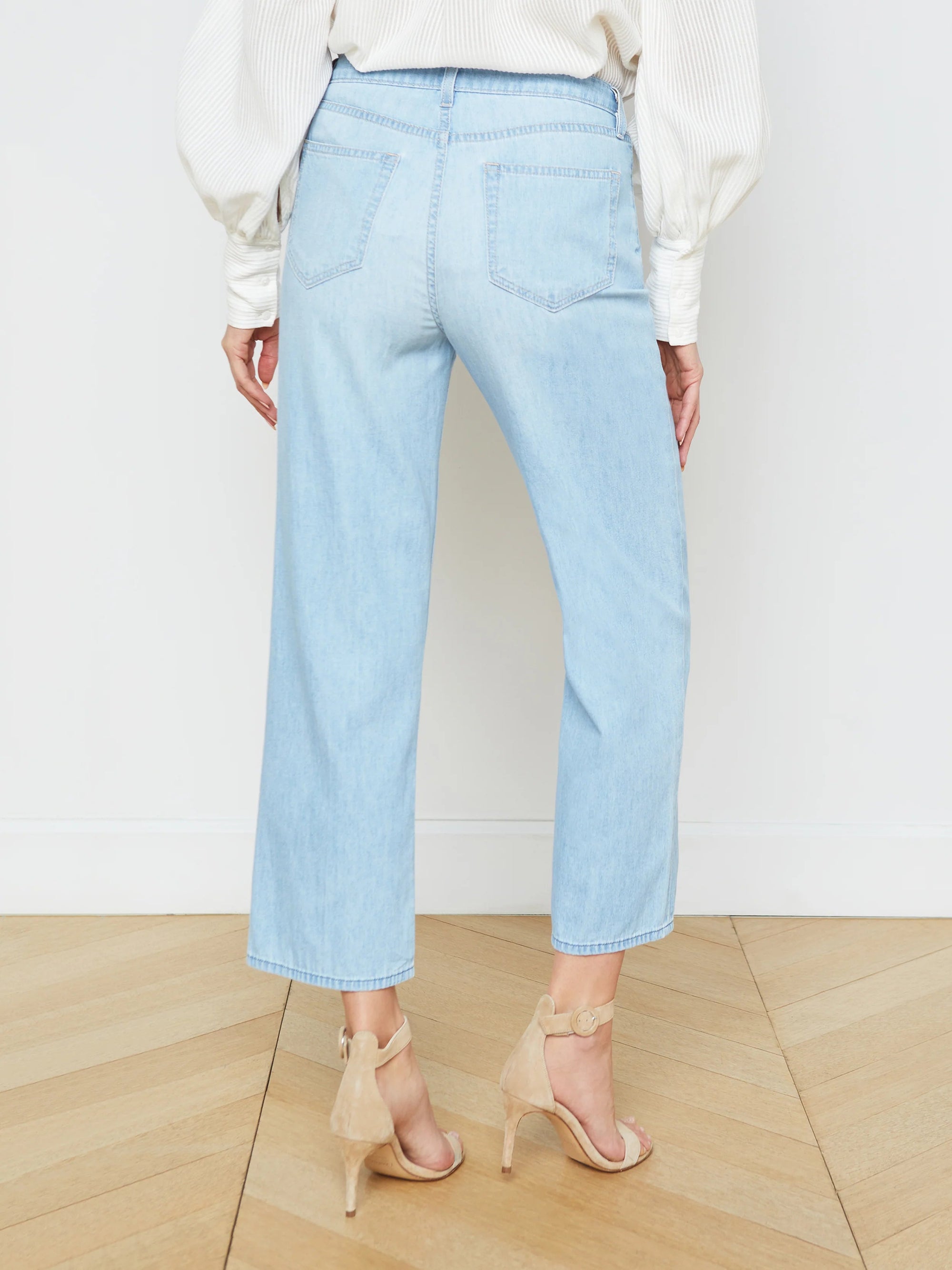 June Ultra High Rise Crop Stovepipe Dakota Denim - Cropped & Ankle L'Agence 