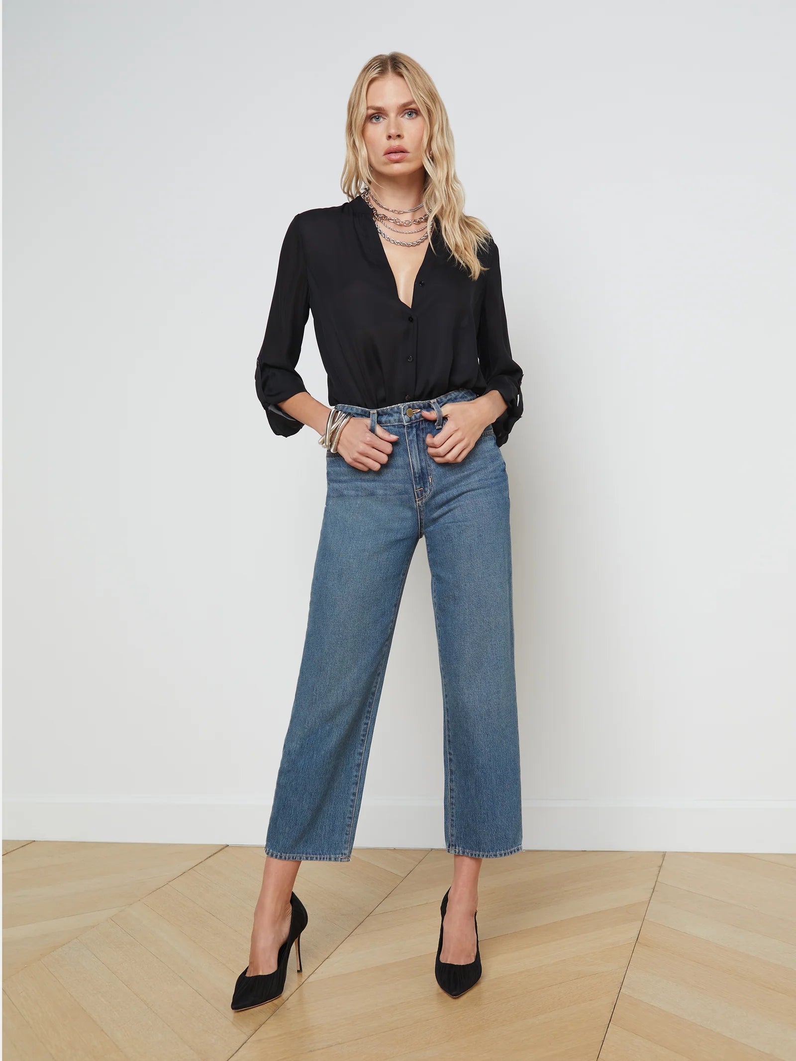 June Jean Bristol Denim - Cropped &amp; Ankle L&#39;Agence 