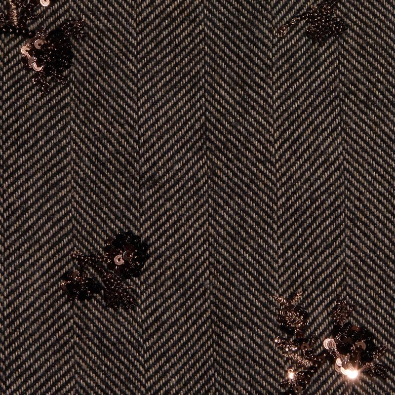 Allanah Sequined Trouser Beige/Black/Gold Flower Sequin Pants - Trousers L'Agence 