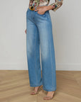 Scottie Wide Leg Anaheim Denim - Flare & Wide Leg L'Agence 