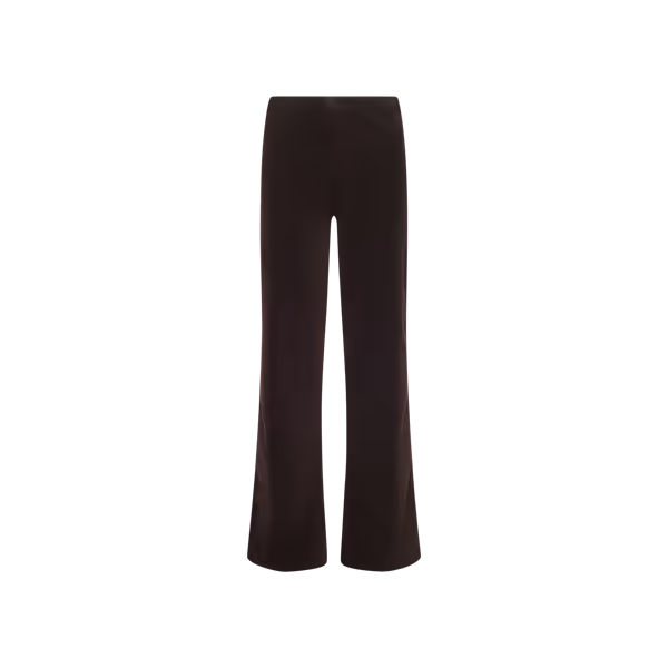 Scottie Velvet High Rise Wide Leg Dark Java