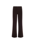 Scottie Velvet High Rise Wide Leg Dark Java