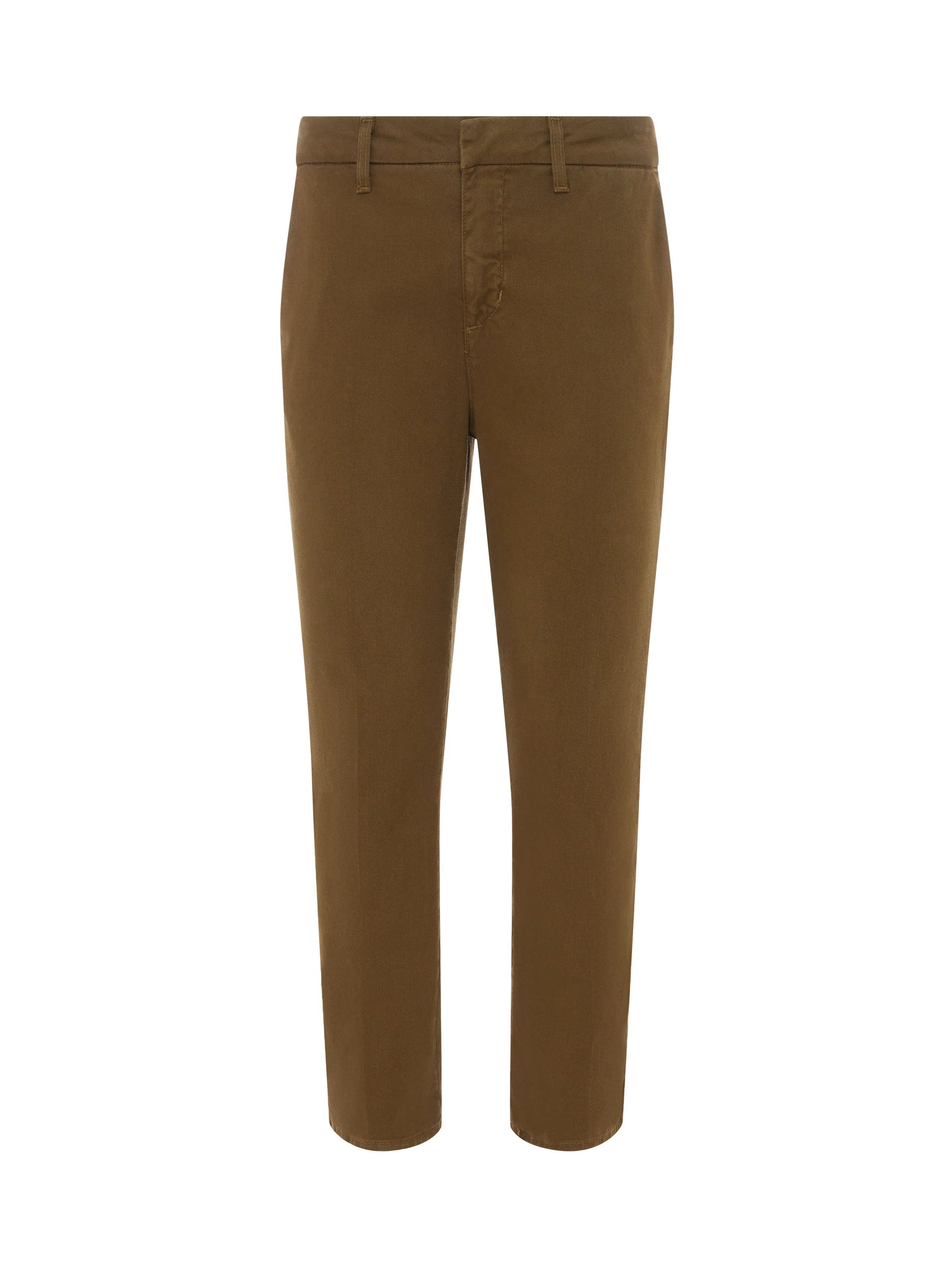 Harlow High Rise Crop Slim Trouser British Khaki Pants - Trousers L'Agence 