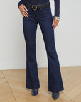 Lenora Low Rise Seamed Flare Koval Denim - Flare & Wide Leg L'Agence 