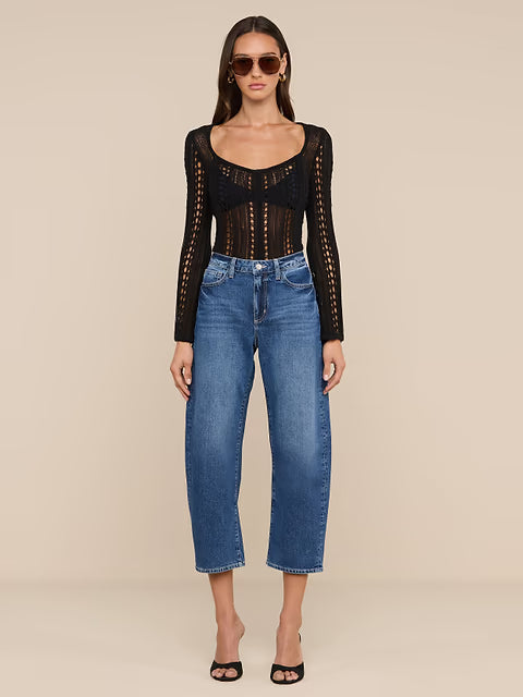 Mallis High Rise Bow Leg Jean Orwood