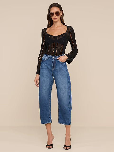 Mallis High Rise Bow Leg Jean Orwood
