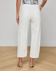 Mallis Bow-Leg Jean Blanc