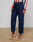 Mallis Bow-Leg Jean Hobart Denim - Cropped & Ankle L'Agence 