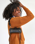 Shortie Strap Resin Black Handbags - Small Leather Goods - Straps Clare V. 