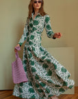 Meredith Floral Dress Green