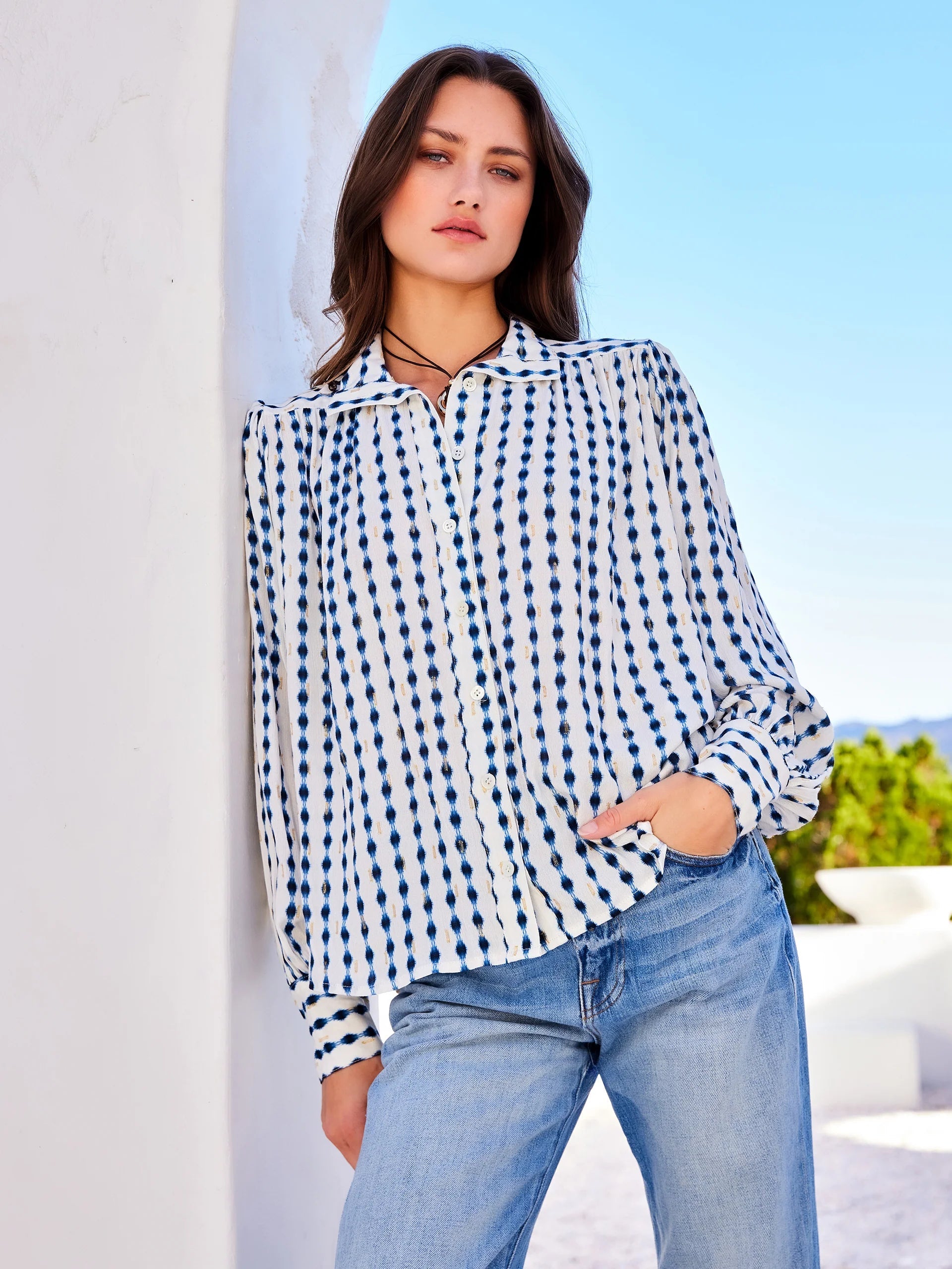 Chloe Blouse Print Tops - Blouses Fifteen Twenty 