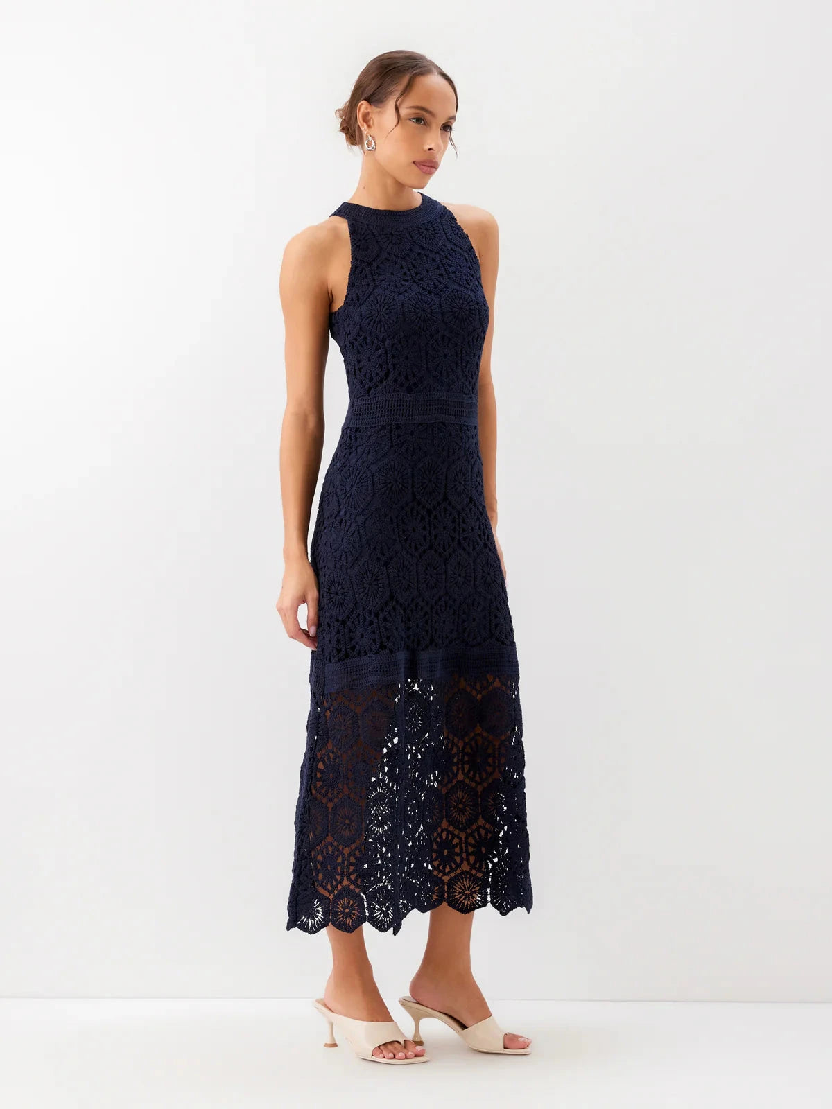 Londyn Crochet Dress Navy Peter Kate Londyn Crochet Dress Navy Peter Kate