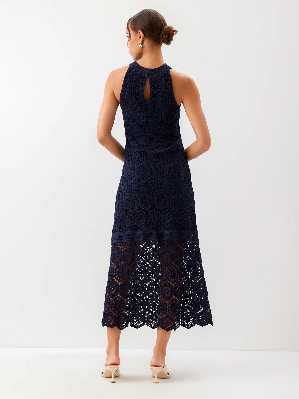 Londyn Crochet Dress Navy – Peter Kate Londyn Crochet Dress Navy – Peter Kate
