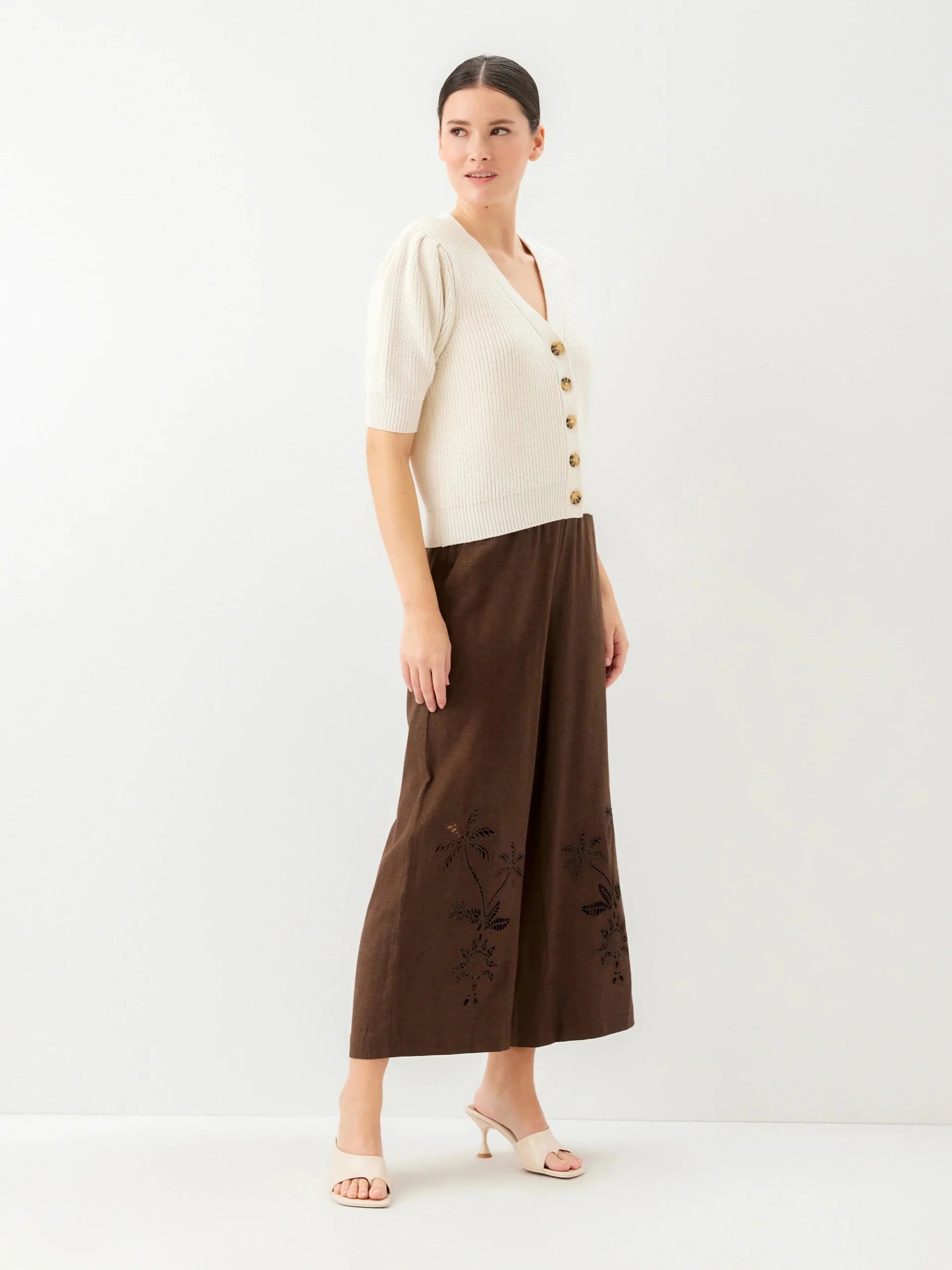 Iliana Puff Sleeve Sweater Cream Sweater - Cardigans Fifteen Twenty 