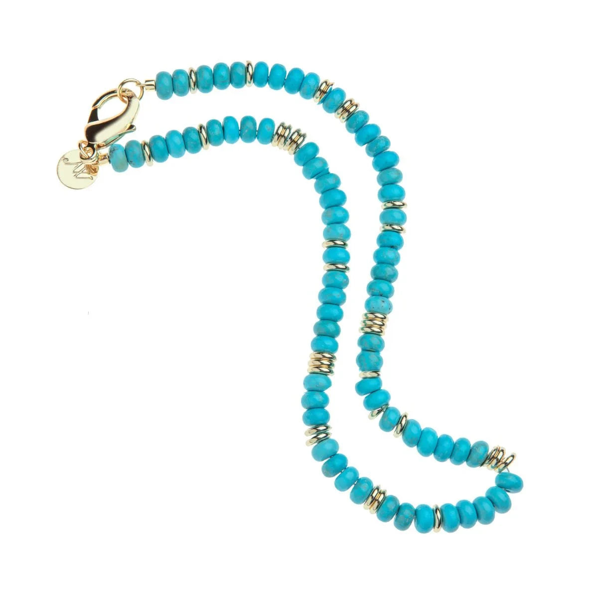 Gumdrop Beaded Necklace Turquoise Necklaces Jane Win 