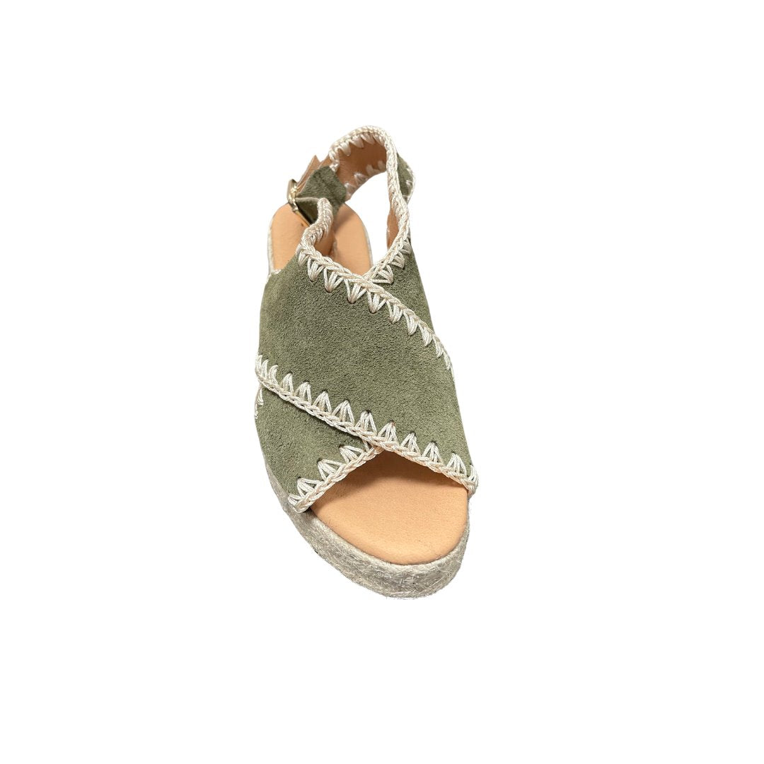 Emille Trebol Suede Wedges - Espadrille Cordani 