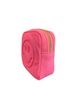Smiley Face Embroidered Mini Pouch Pink Cosmetic Stoney Clover Lane 