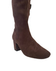 Comess Chocolate Stretch Micro Knee High Boots Silent D 