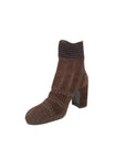 Washer Chocolate Stretch Suede Boots - Booties Silent D 