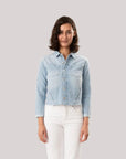 Janelle Slim Raw Jacket Bayridge Jackets - Denim L'Agence 