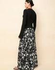 The Soglio Dress Black & White Floral Dresses - Maxi Solid & Striped 