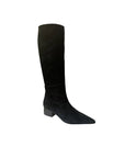 Kaias Boot Black Suede Knee High Boots Silent D 