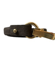 7/8" Nubuck Calf Belt with Buckle Chocolate Belts W.Kleinberg 