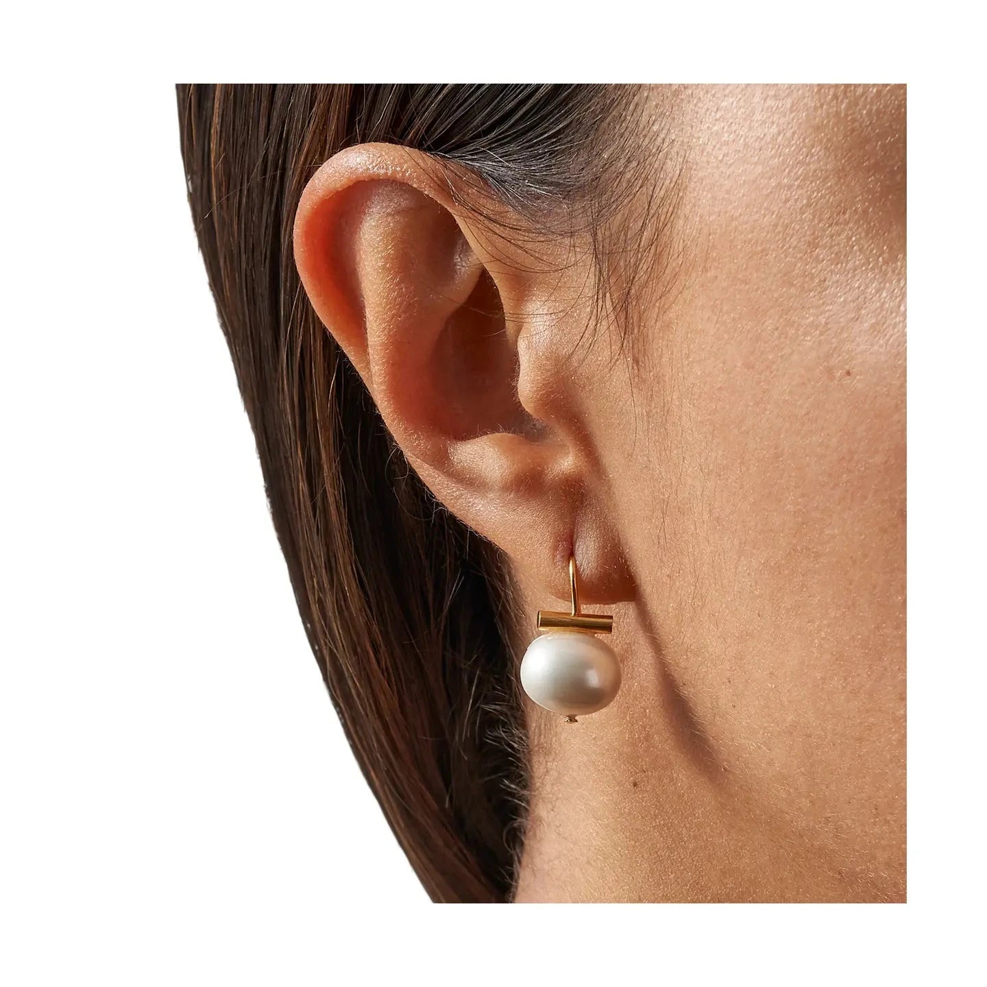Baby Petite + Sweet Pebble Pearl Earrings Pearlessen Earrings Catherine Canino 