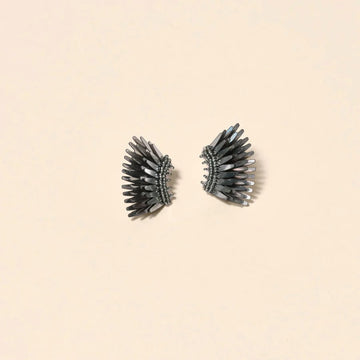 Micro Madeline Earrings Gunmetal Jewelry - Earrings Mignonne Gavigan 