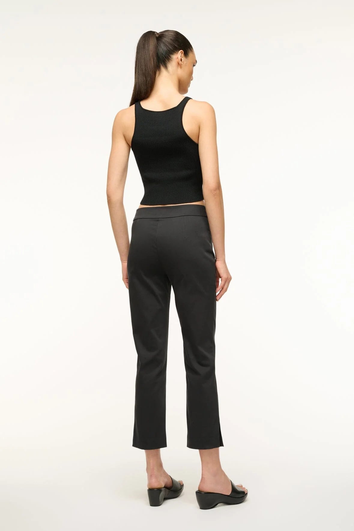 Hunter Pant Black Pants - Trousers Staud 