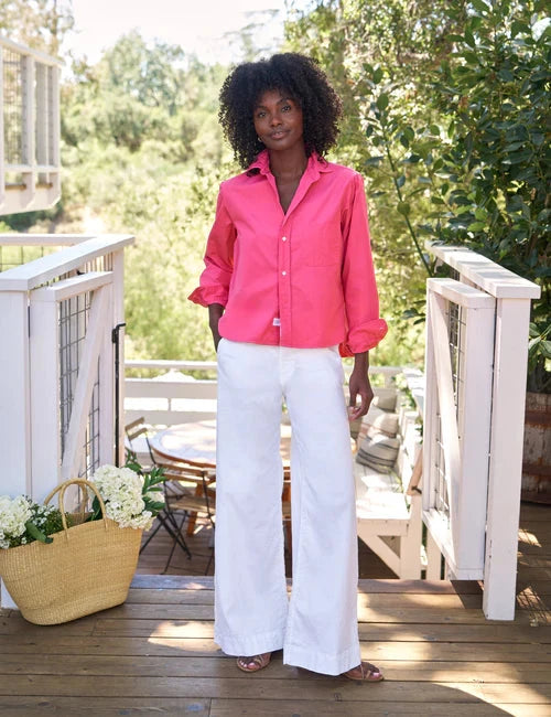 Silvio Untuckable Button Down Magenta Tops - Button Down Frank &amp; Eileen 