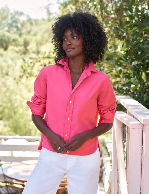 Silvio Untuckable Button Down Magenta Tops - Button Down Frank &amp; Eileen 