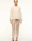 Wilson Sweater Oatmeal Sweater - V-Neck Staud 