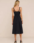 Ayela Midi Dress Black/Gold