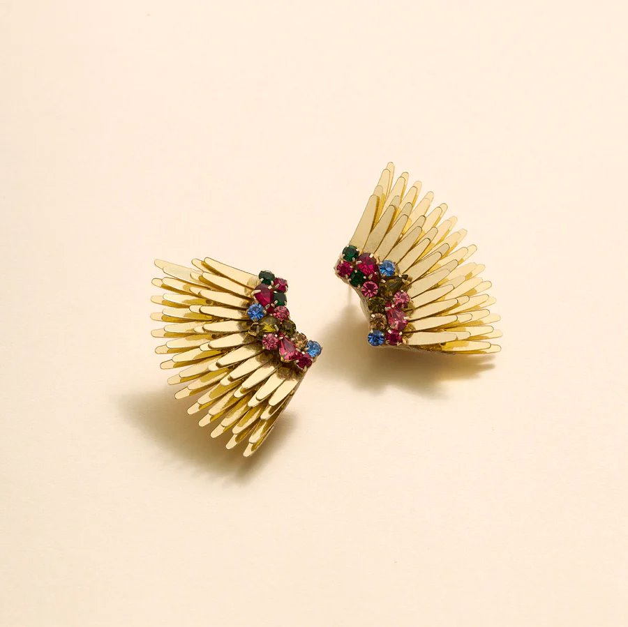 Mega Mini Madeline Earrings Gold Multi Jewelry - Earrings Mignonne Gavigan 