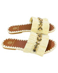 Semira Raffia Grano Shoes - Sandals - Flat Sandals De Siena 