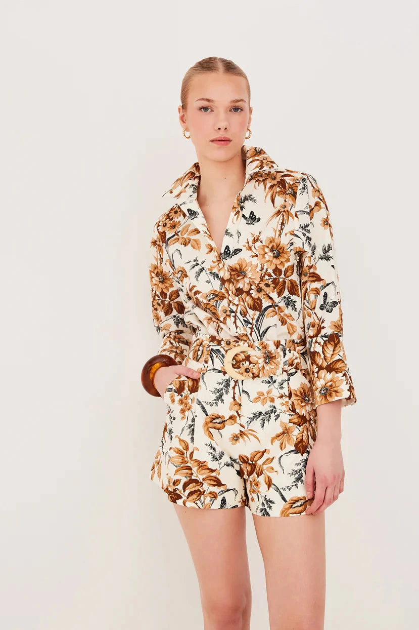 Henry Top Windsor Egret Tops - Button Down Cara Cara 