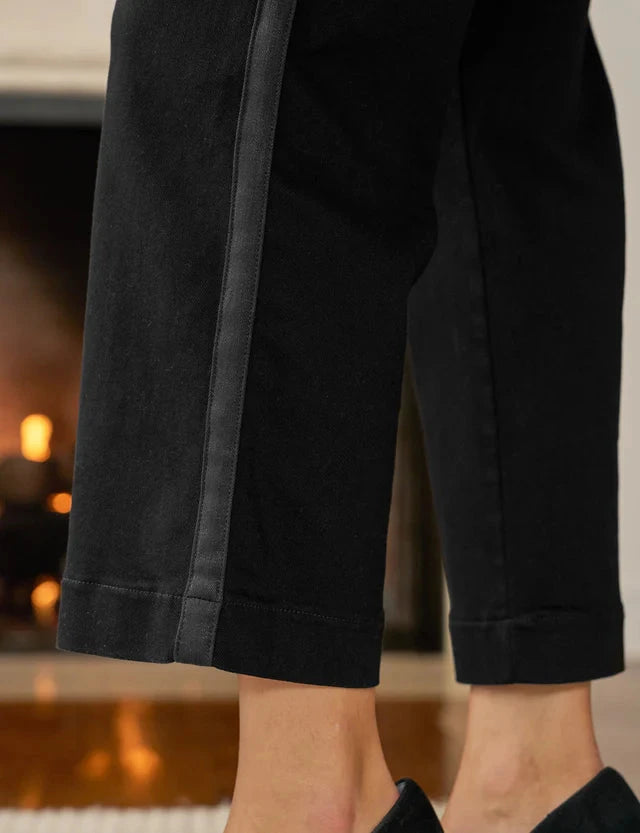 Westport Illusion Black Tuxedo Jean Denim - Flare & Wide Leg Frank & Eileen 