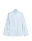 Veryn Crinkled Leather Jacket Baby Blue Jackets Zadig & Voltaire 