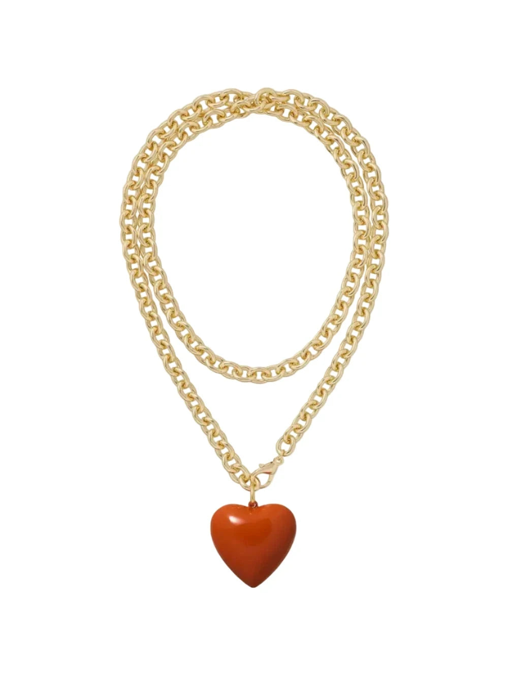 The Big Puffy Heart Charm Necklace Sienna Necklaces Roxanne Assoulin 