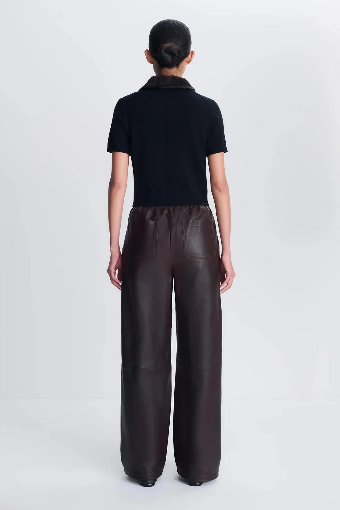 Vayla Short Sleeve Polo Black Chocolate Multi Sweater - Polo Simkhai 