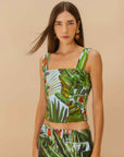 Amazonia Forest Blue Maxi Skirt Skirts - Maxi Farm Rio 