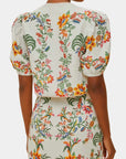 Delicate Forest Scarves Blouse Off-White Tops - Blouses Farm Rio 