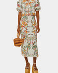 Delicate Forest Scarves Blouse Off-White Tops - Blouses Farm Rio 