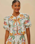 Delicate Forest Scarves Blouse Off-White Tops - Blouses Farm Rio 
